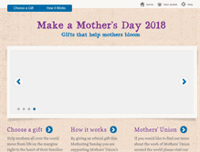 Tablet Screenshot of makeamothersday.org